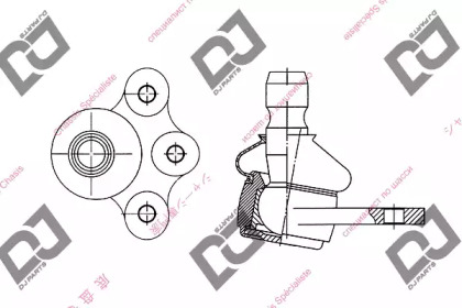 Шарнир DJ PARTS DB1093